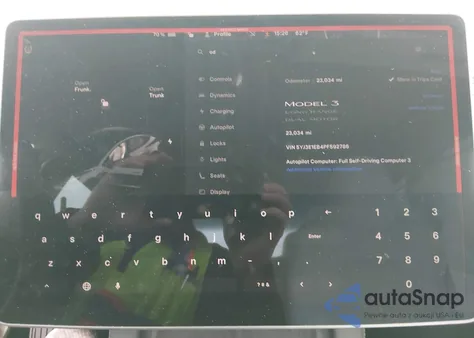 2023 Tesla Model 3 Long Range Dual Motor All-Wheel Drive z USA, uszkodzony, nr VIN 5YJ3E1EB4PF592786